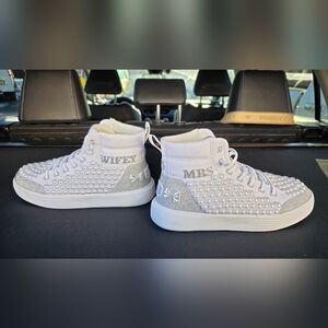"Hey Dude" Custom Bridal Sneakers